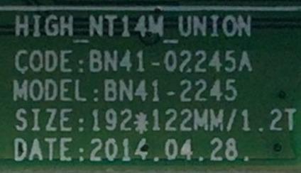 MAIN PARA SMART TV SAMSUNG / NUMERO DE PARTE BN94-08018E / BN41-02245A / BN41-02245A / MODELO UN65H6203BFXZA IH01 - Imagen 2